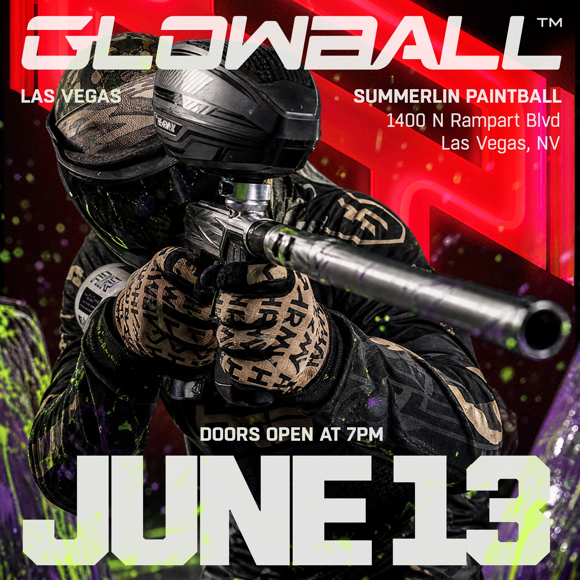 Glowball™️ - Las Vegas June 13th 2026 - Summerlin Paintball Park