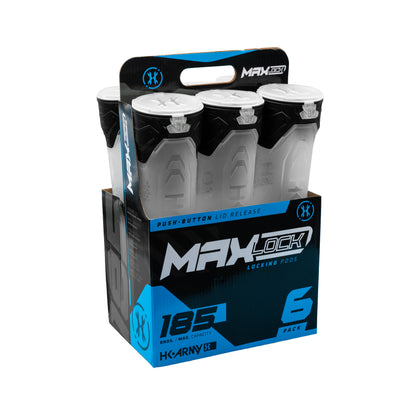 MaxLock Pods - Lock Lid 185 Rounds - Clear 6-Pack
