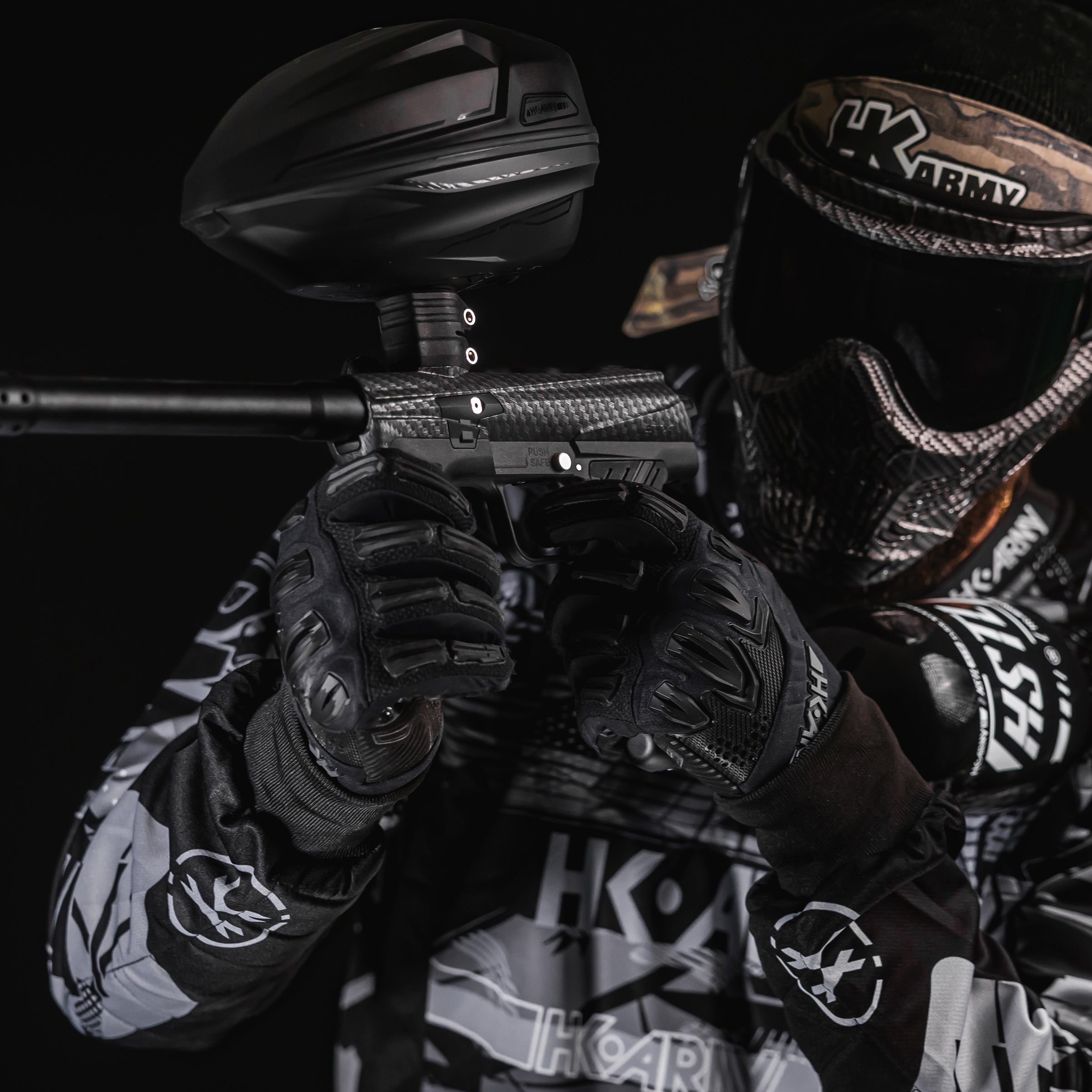 HK EMEK Paintball Marker - Carbon Fiber