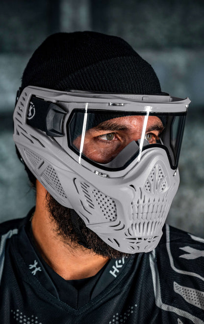 HSTL® Skull Goggle - Grey w/ Clear Lens