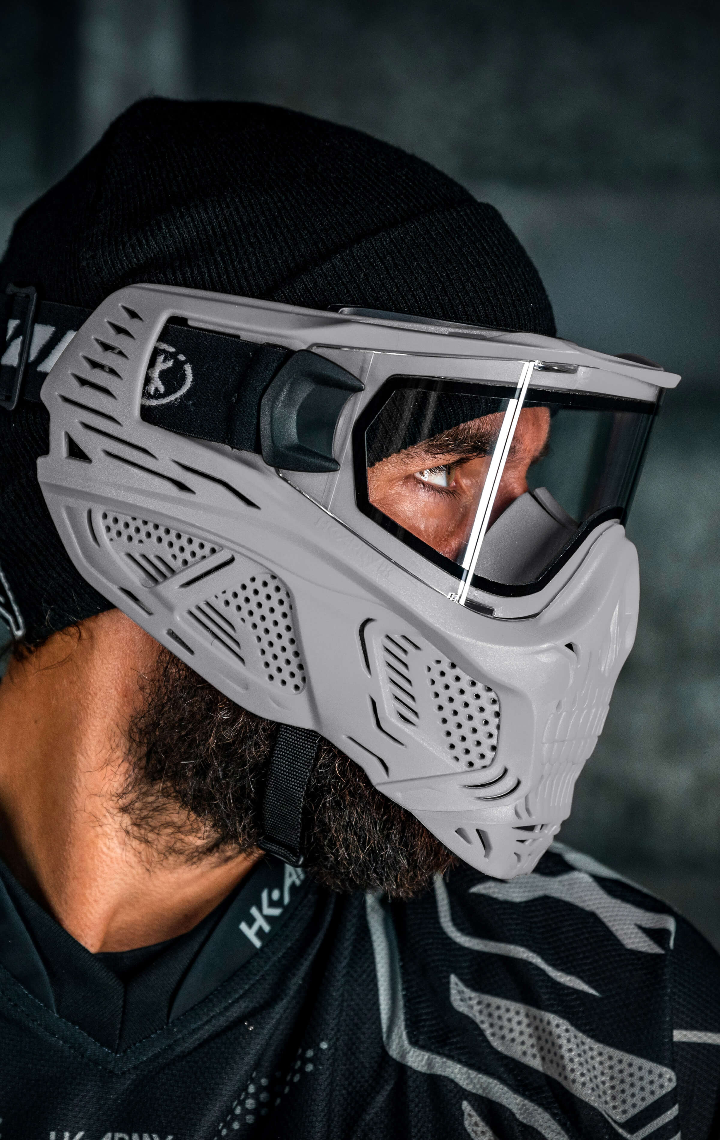 HSTL® Skull Goggle - Grey w/ Clear Lens
