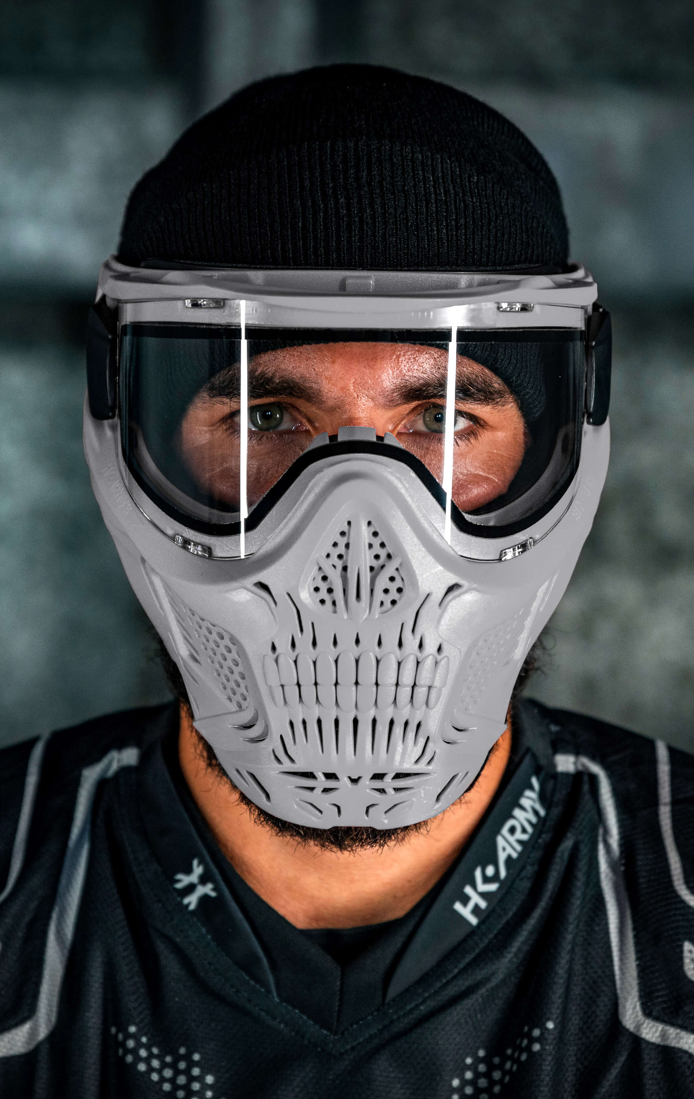 HSTL® Skull Goggle - Grey w/ Clear Lens